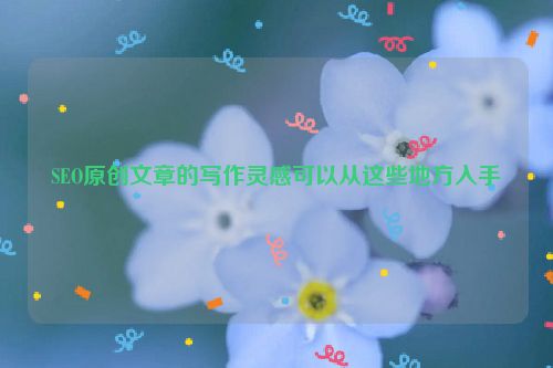 SEO原创文章的写作灵感可以从这些地方入手